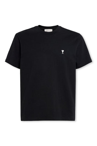 Men's Black Ami Paris 'Ami De Coeur' Cotton T-Shirt