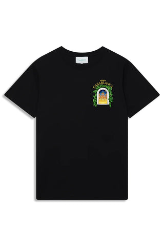 Men's Black Casablanca Avenida Printed T-Shirt