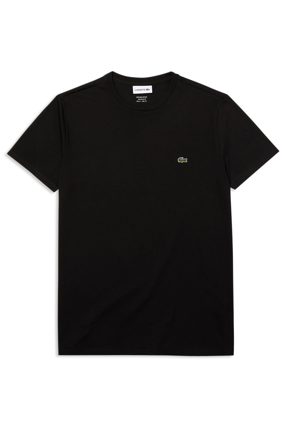 Men's Black Monochrome Lacoste Pima T-Shirt