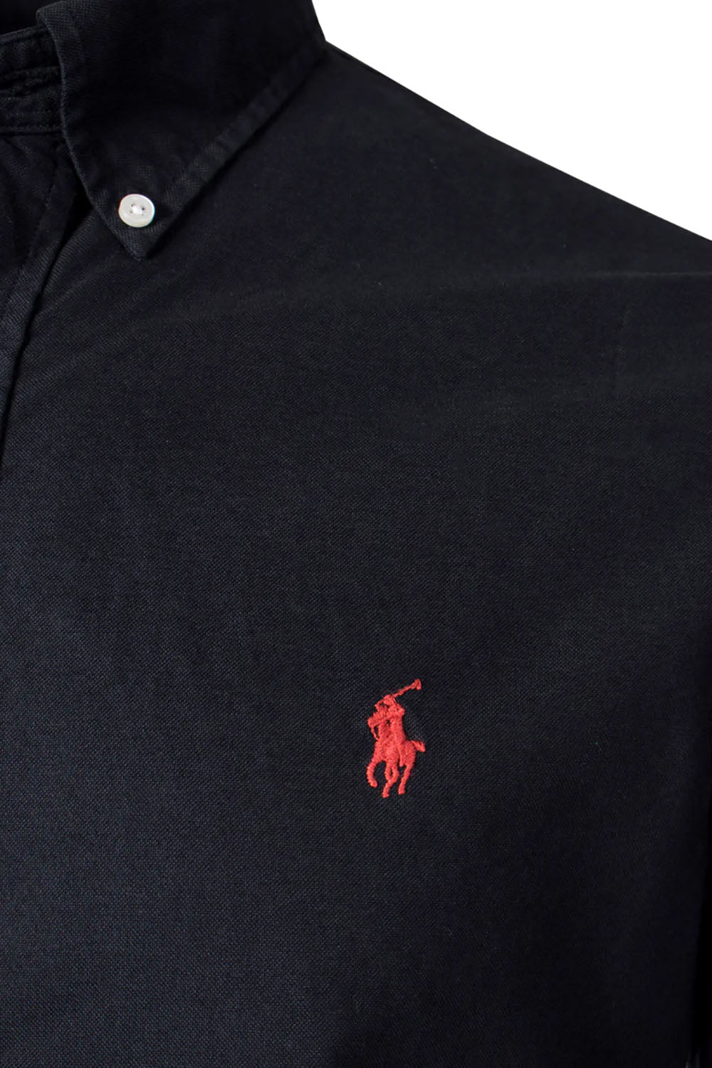 Men's Black Ralph Lauren Oxford Long Sleeve Shirt