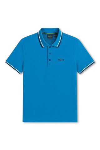 Men's Blue Boss Paddy Pro Piqué Polo Shirt