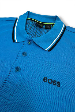 Men's Blue Boss Paddy Pro Piqué Polo Shirt
