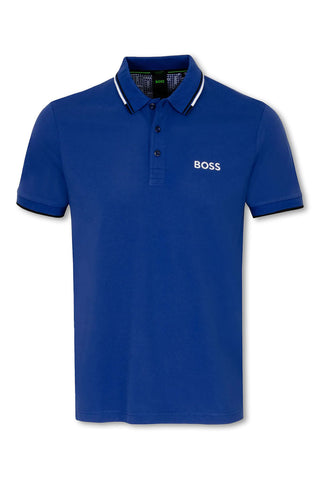 Men's Bright Blue Boss Paddy Pro Piqué Polo Shirt