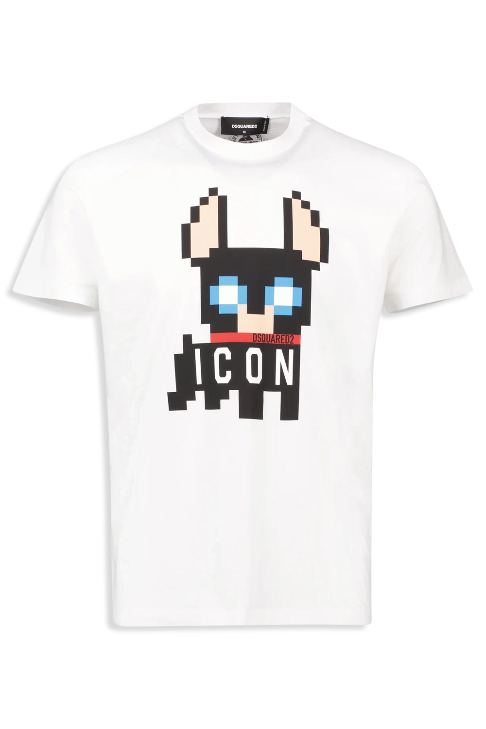 Men's White DSquared2 Icon Ciro Cool Logo Print T-Shirt