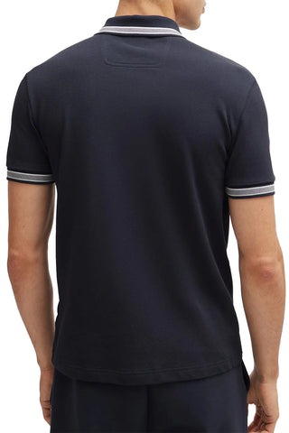 Men's Dark Blue Boss Paddy Piqué Polo Shirt