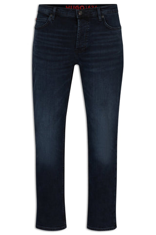 Men's Hugo Boss 634 Black Blue Tapered Fit Jeans