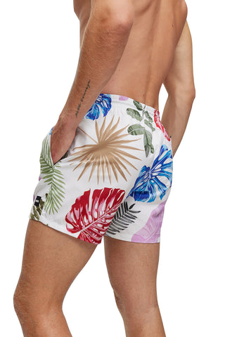 Men's Hugo Boss Logo Detail Floral Print Piranha Swim Shorts