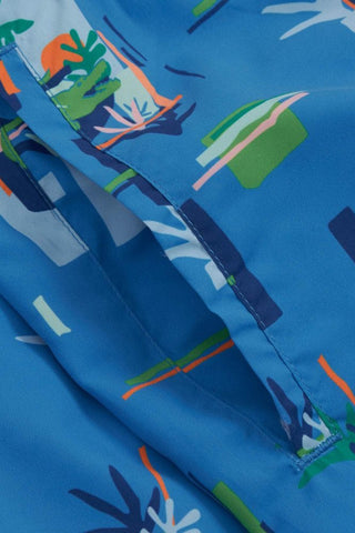 Men's Lacoste Blue All Over Print Swim Shorts