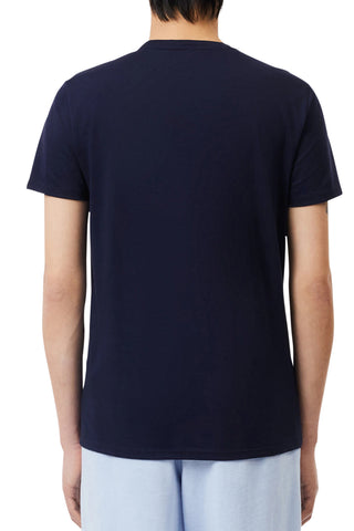 Men's Midnight Blue Monochrome Lacoste Pima T-Shirt