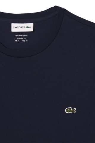 Men's Midnight Blue Monochrome Lacoste Pima T-Shirt