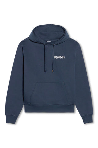 Men's Navy Jacquemus Le Papier Le Sweatshirt Hoodie