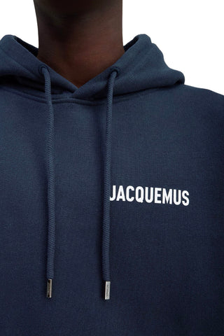 Men's Navy Jacquemus Le Papier Le Sweatshirt Hoodie