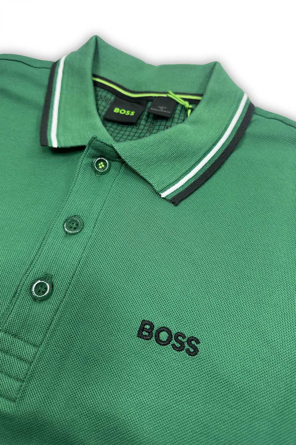 Men's Pine Green Boss Paddy Pro Piqué Polo Shirt