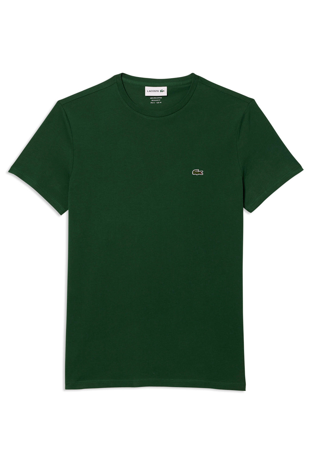 Men's Pine Green Monochrome Lacoste Pima T-Shirt