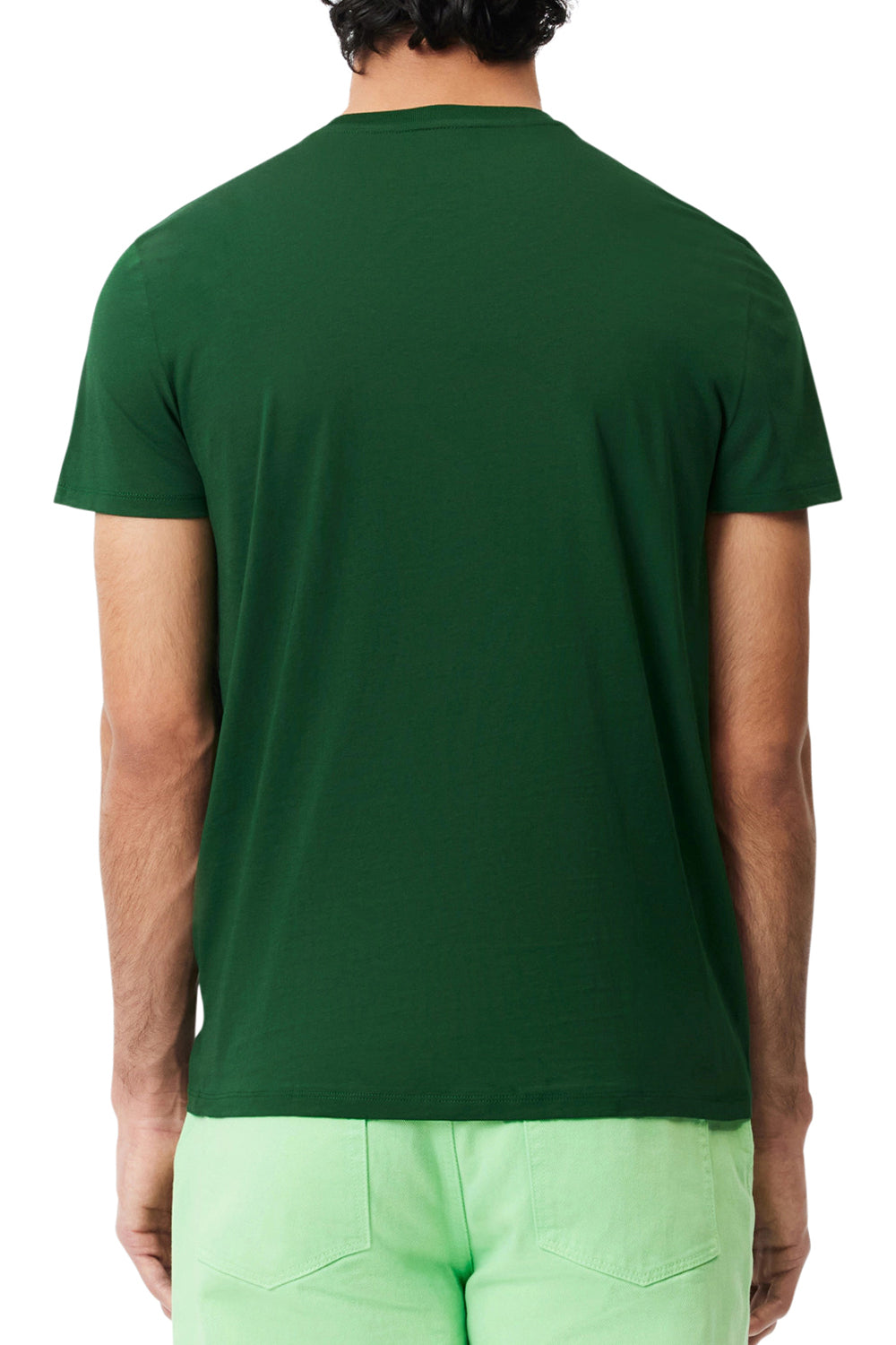 Men's Pine Green Monochrome Lacoste Pima T-Shirt