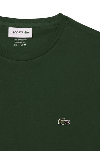 Men's Pine Green Monochrome Lacoste Pima T-Shirt