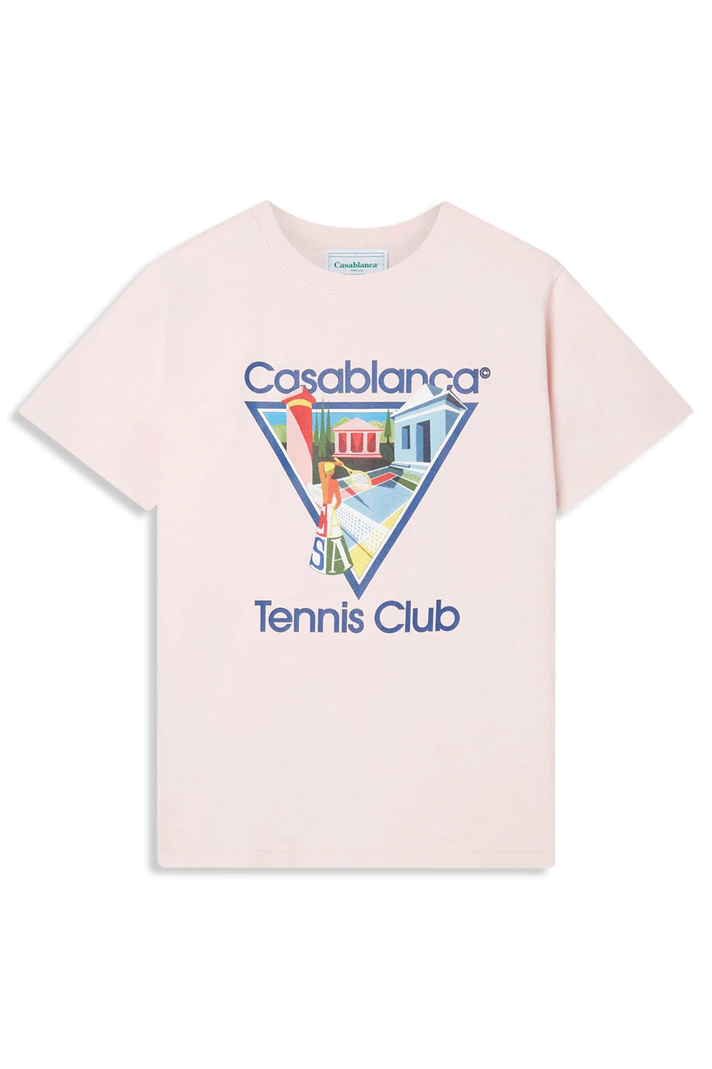 Men's Pink Casablanca La Joueuse Printed T-Shirt