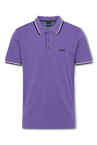 Men's Purple Boss Paddy Pro Piqué Polo Shirt