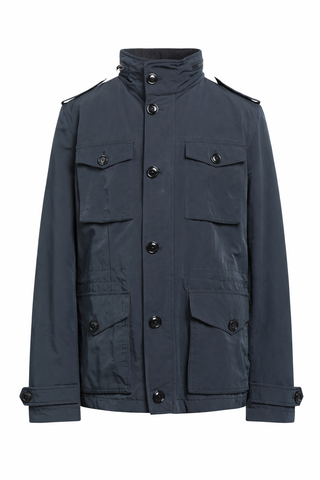 Men's Navy Tommy Hilfiger Techno Fabric Lined Hooded Jacket