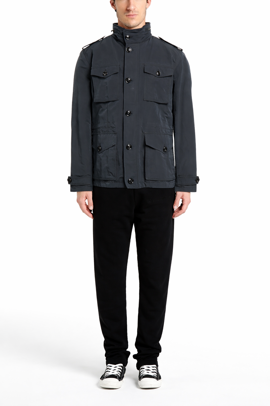 Men's Navy Tommy Hilfiger Techno Fabric Lined Hooded Jacket