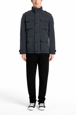 Men's Navy Tommy Hilfiger Techno Fabric Lined Hooded Jacket