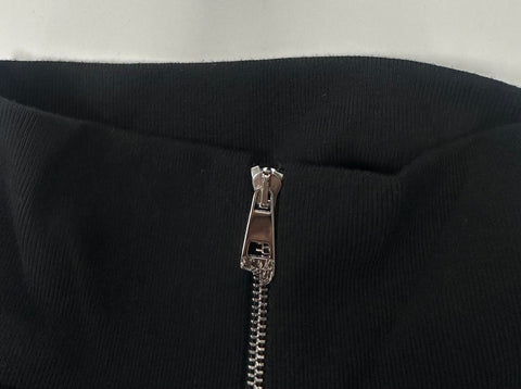 Men's Black Versace Collection Full Zip Sweater