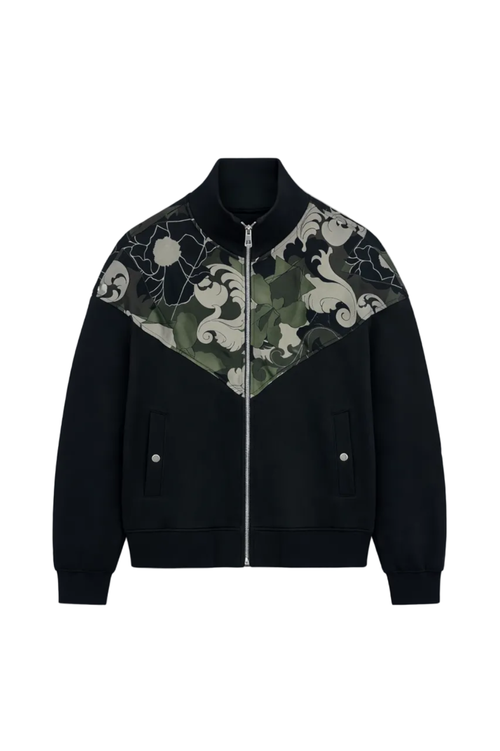 Men's Black Versace Collection Full Zip Sweater