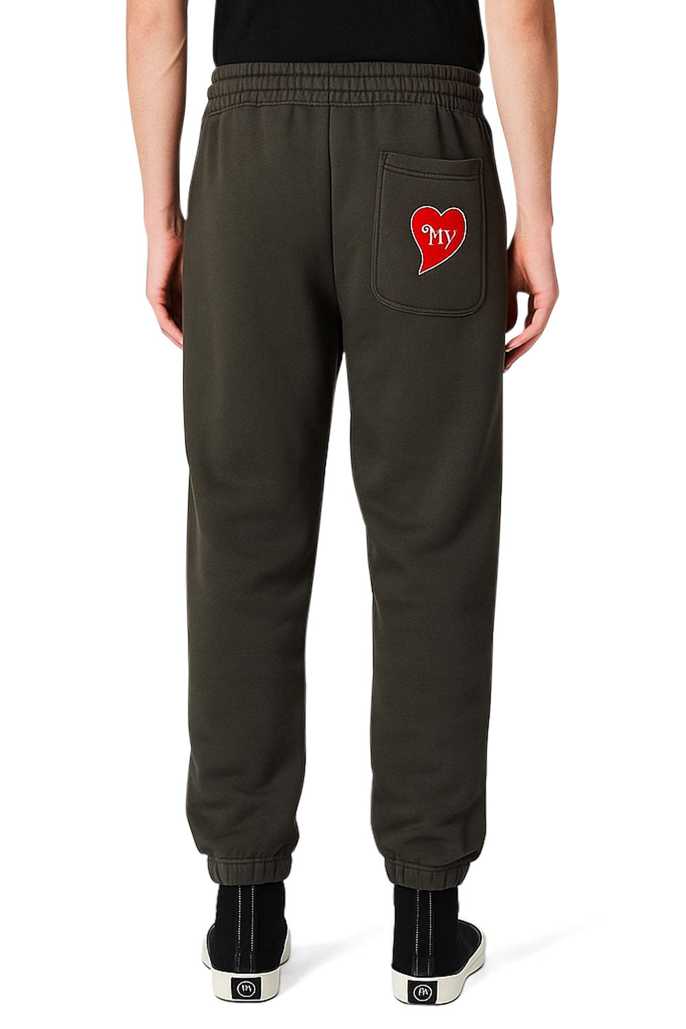 Men's Brown Vivienne Westwood Heart Patch Sweatpants