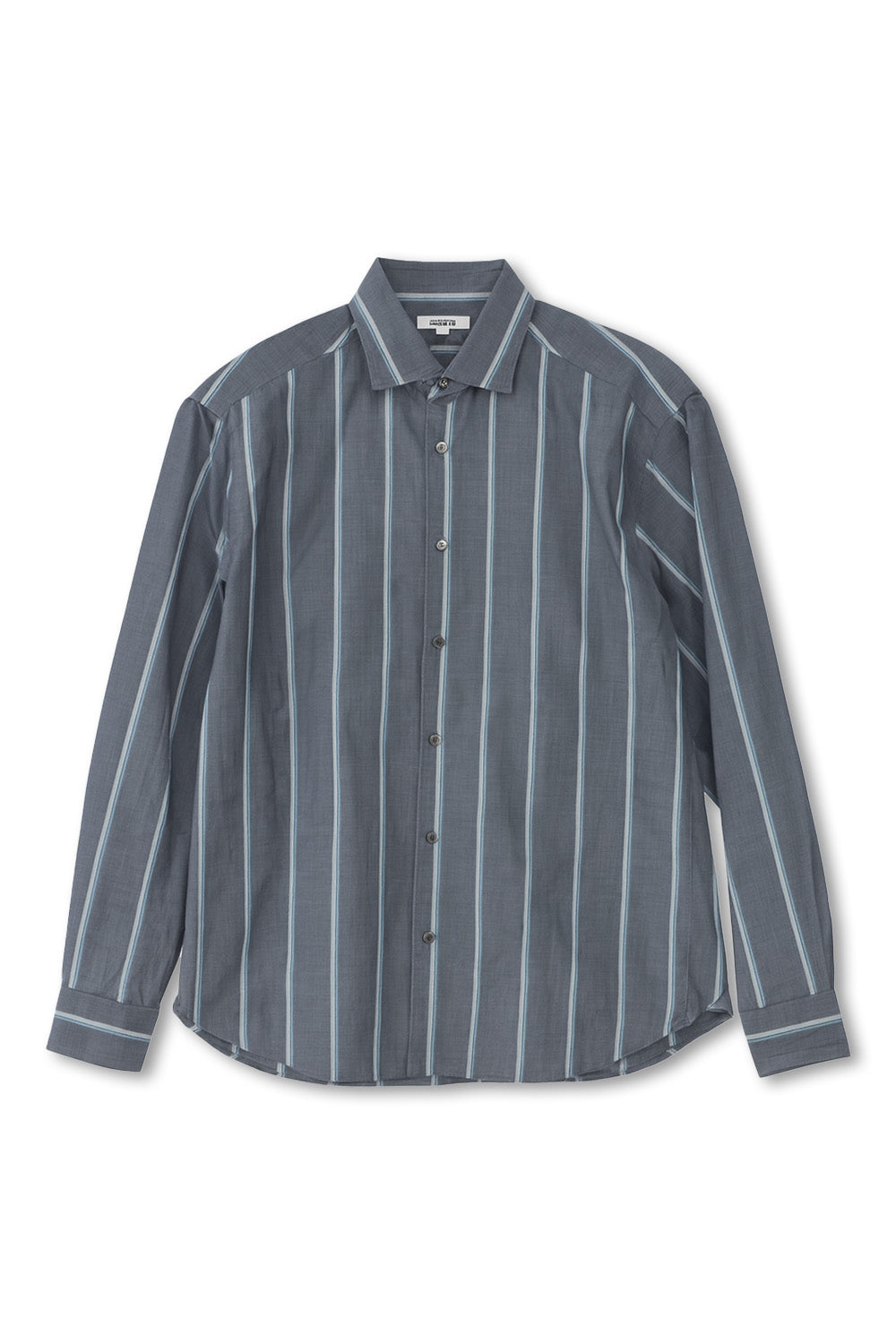 Men's Boglioli Striped Blue Long Sleeve Shirt