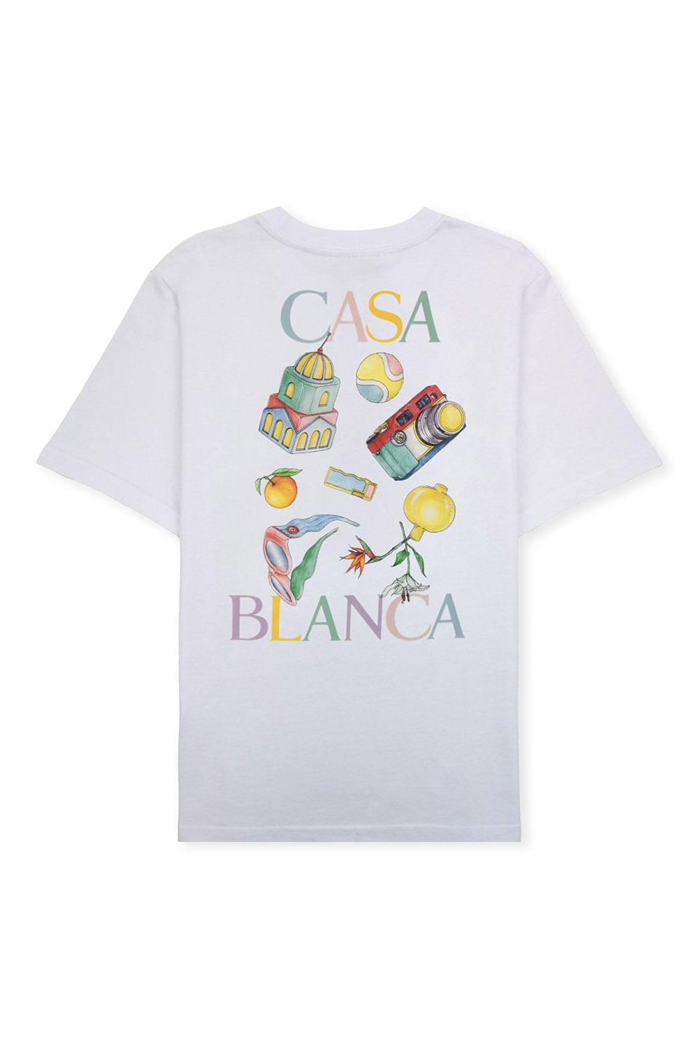 Men's White Casablanca Objets En Vrac Printed T Shirt