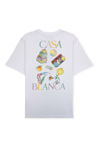 Men's White Casablanca Objets En Vrac Printed T Shirt
