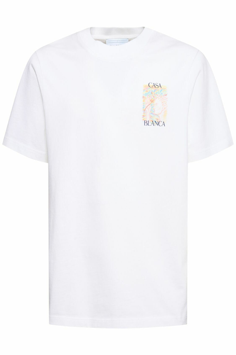 Men's White Casablanca Mushroom Goddess Printed T Shirt