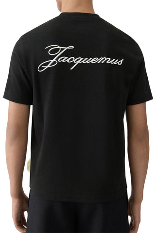 Men's Black Jacquemus Box Fit Logo T-Shirt