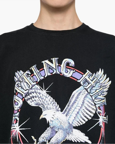 Men's Black Rhude Notting Hill Eagle T-Shirt