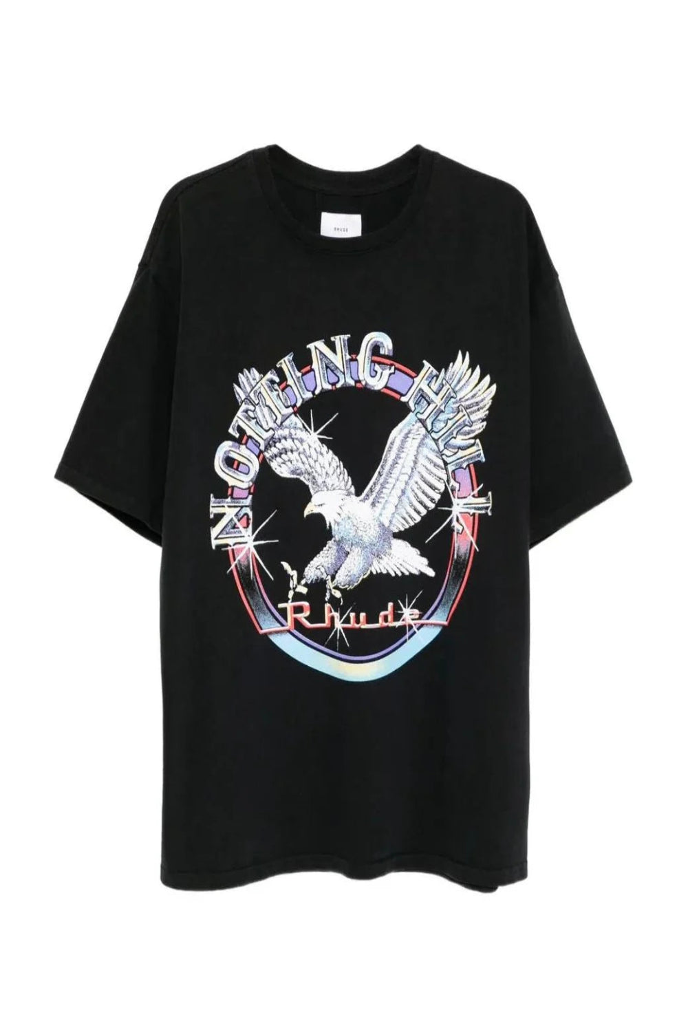 Men's Black Rhude Notting Hill Eagle T-Shirt