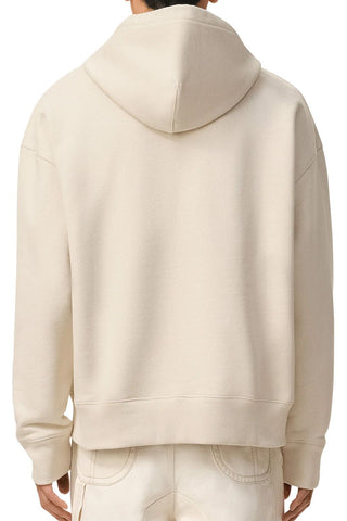 Men's Ami White Moonlight Cotton 'AMI DE COEUR' Heavy Loopback Hoodie