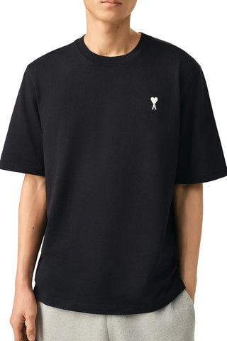 Men's AMI Black 'Ami De Coeur' Et Imprime Place Des Victoires Au Dos T-Shirt