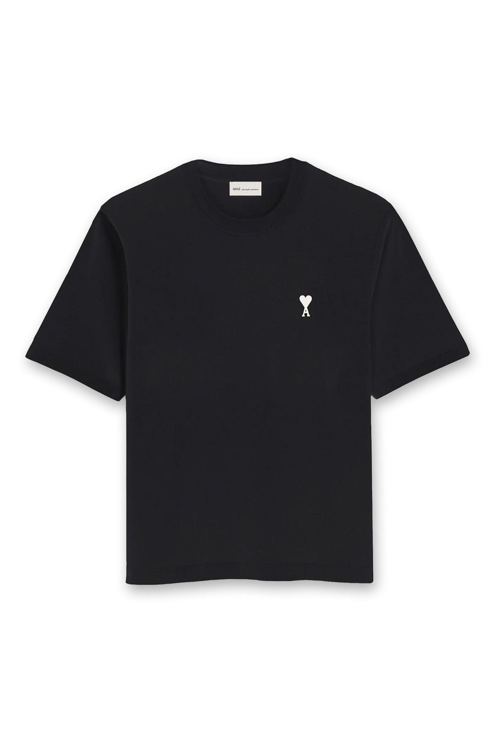 Men's AMI Black 'Ami De Coeur' Et Imprime Place Des Victoires Au Dos T-Shirt