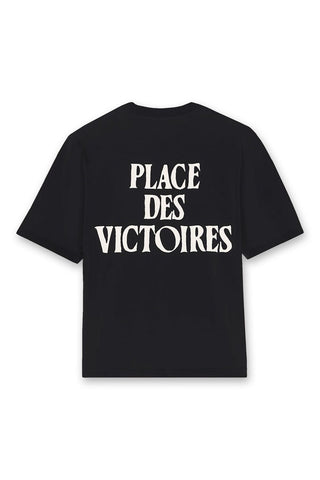 Men's AMI Black 'Ami De Coeur' Et Imprime Place Des Victoires Au Dos T-Shirt
