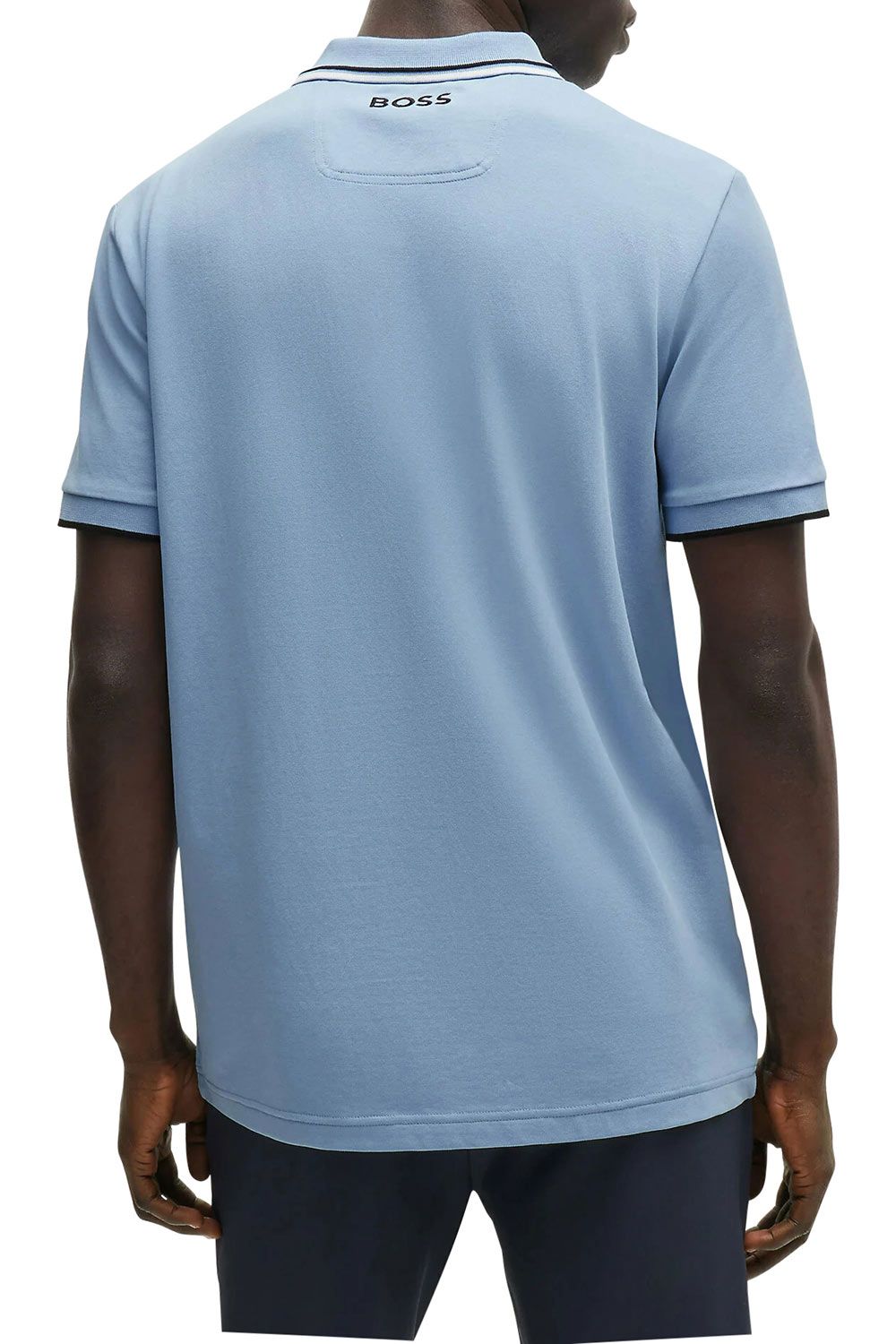 Men's Open Blue Boss Paddy Pro Piqué Polo Shirt