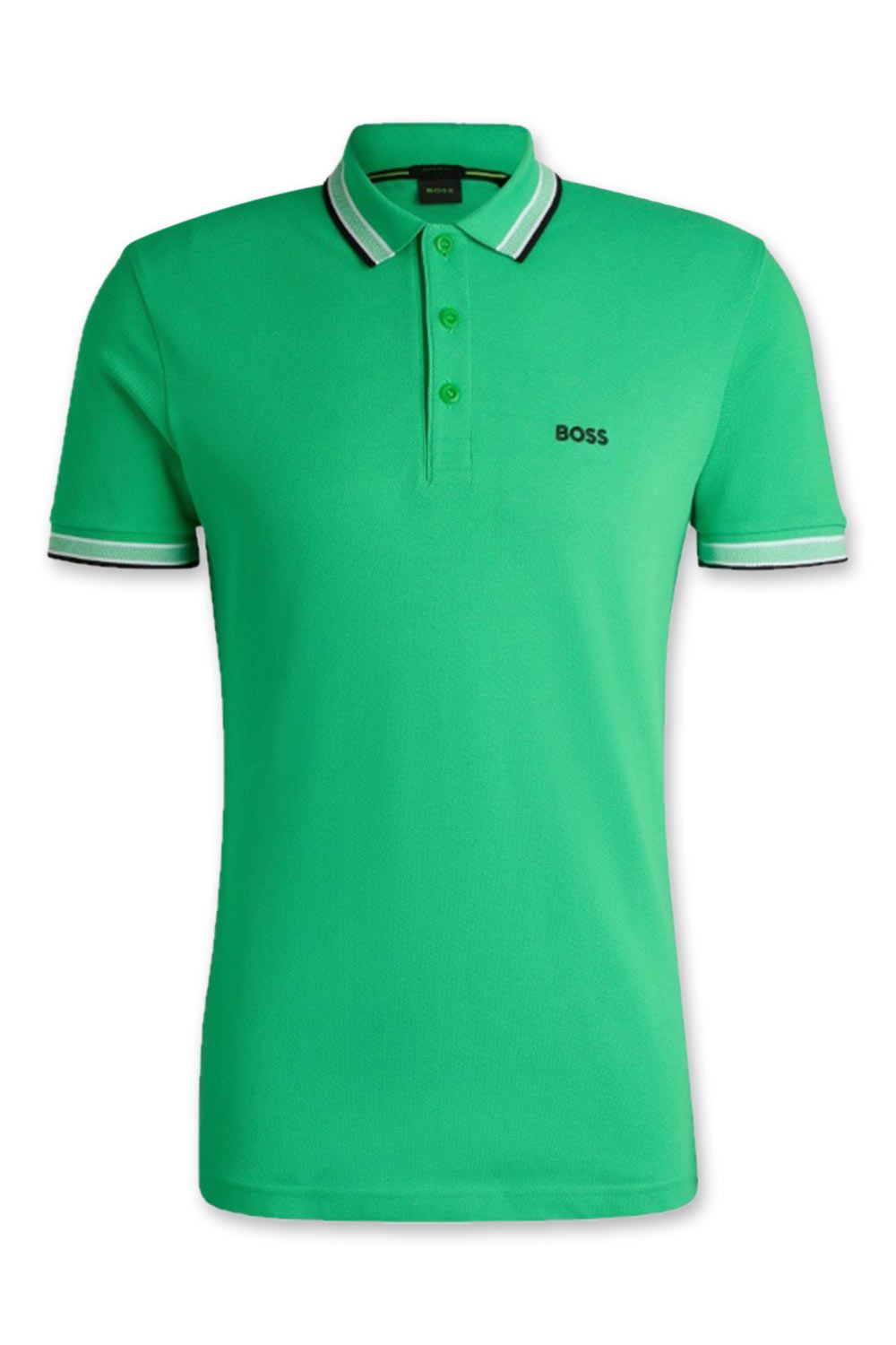 Men's Green Boss Paddy Piqué Polo Shirt