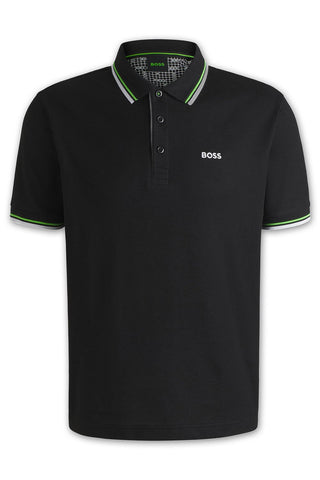 Men's Black Boss Paddy Pro Piqué Polo Shirt