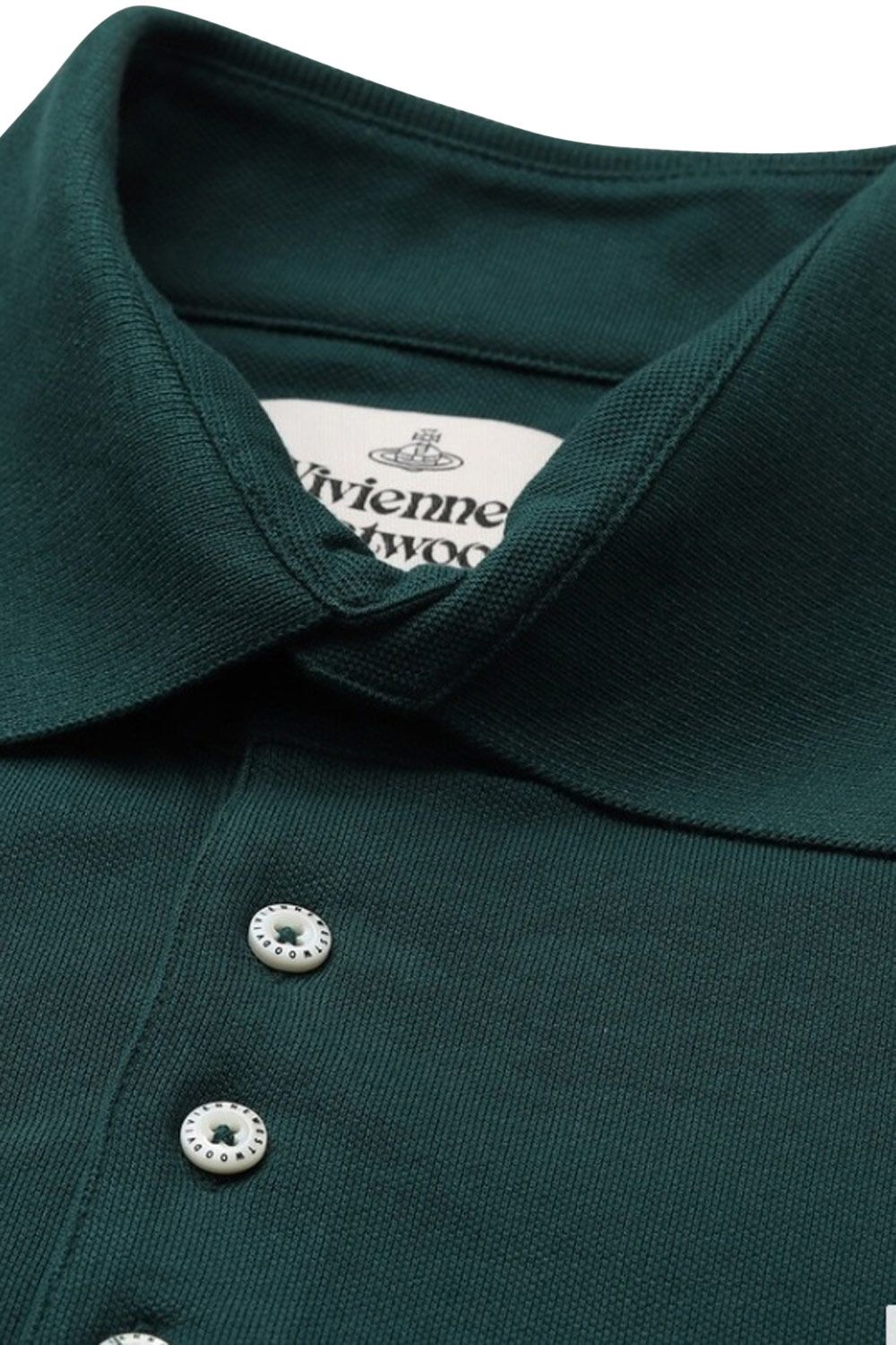 Men's Green Vivienne Westwood Lion & Unicorn Polo Shirt