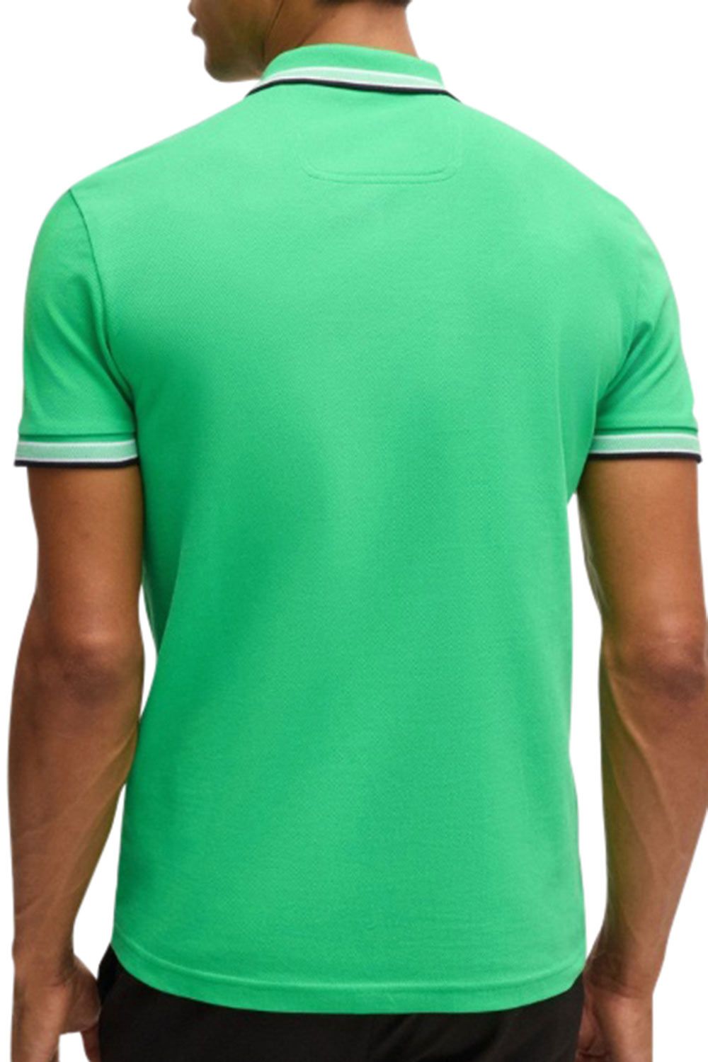 Men's Green Boss Paddy Piqué Polo Shirt