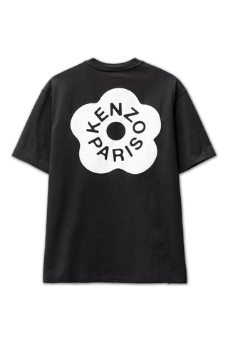 Men's Black Kenzo Boke 2.0 Flower Logo Oversized T-Shirt