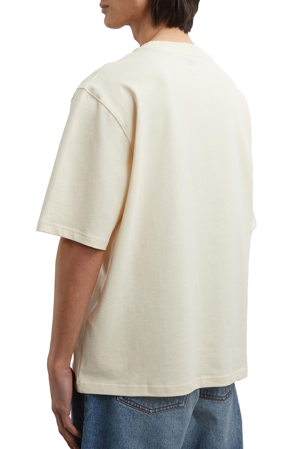 Men's Beige Ami Paris 'Ami de Coeur' Patch T-Shirt