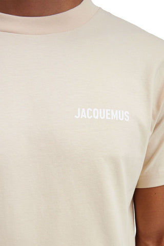 Men's Light Beige Jacquemus Les Classiques Logo T-Shirt