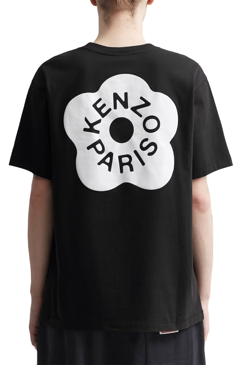 Men's Black Kenzo Boke 2.0 Flower Logo Oversized T-Shirt
