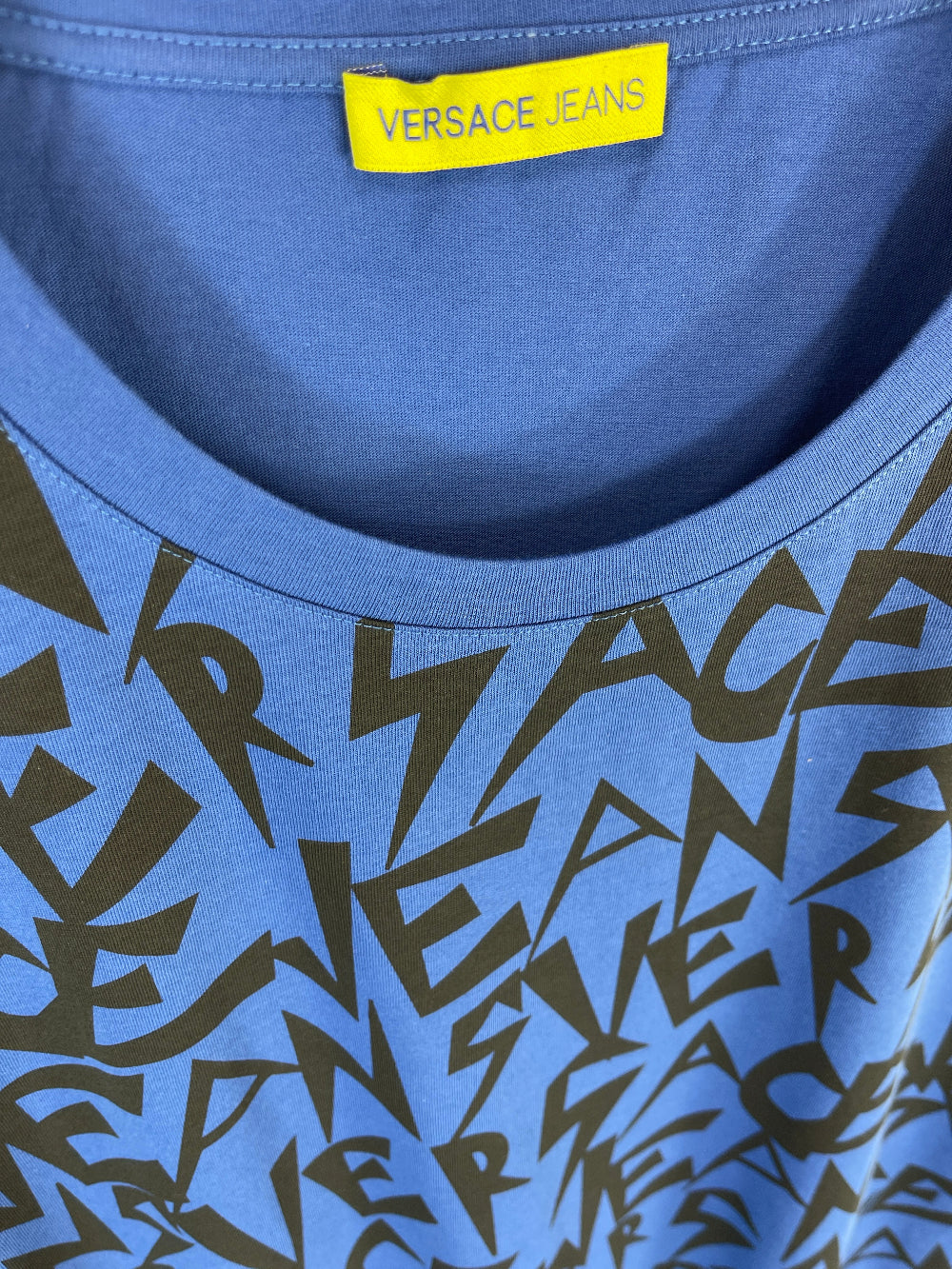 Men's Blue Versace Jeans Graffiti T-Shirt