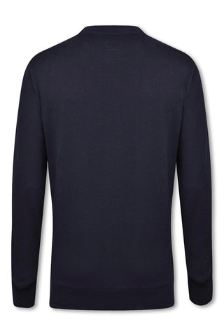 Men's Navy Vivienne Westwood Raglan Silver Orb Sweatshirt